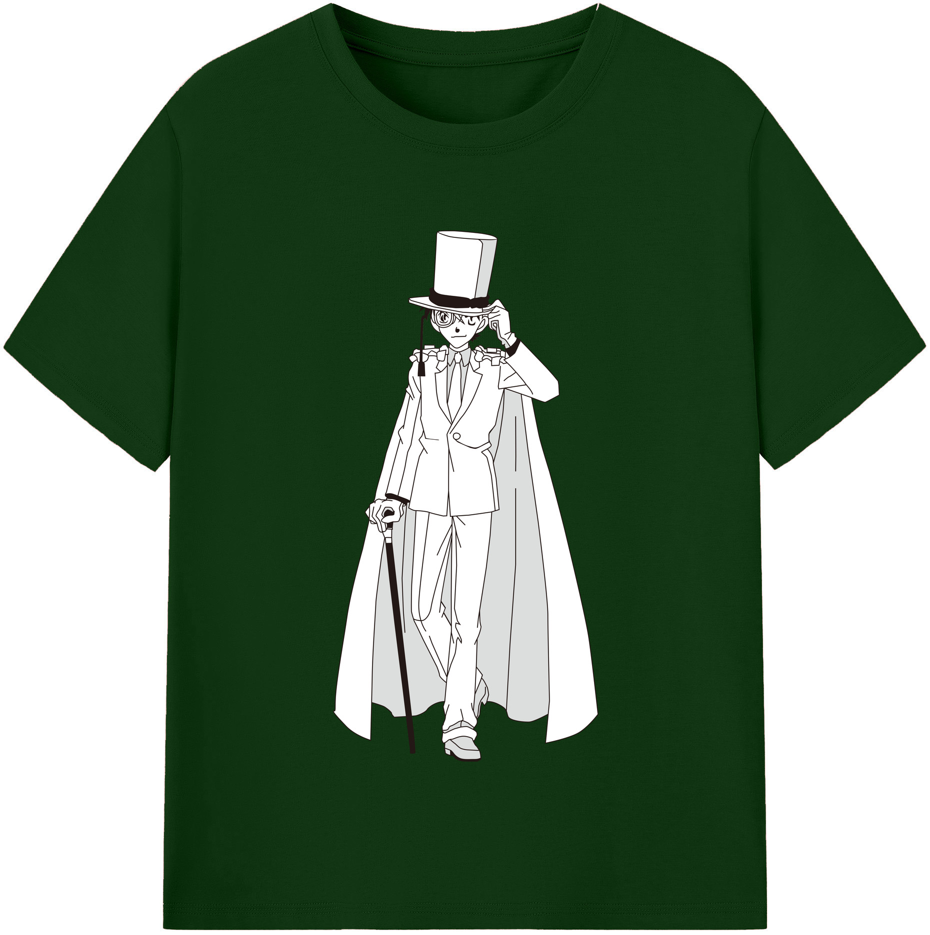 （画像用） 名探偵コナン くろば かいと Detective Conan Kuroba Kaito 綿100％半袖Tシャツ（フロントプリント）